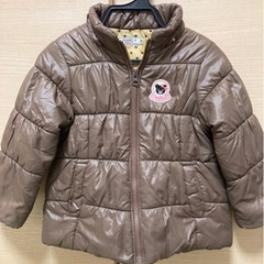 ⑲子供服100cm  ミキハウス　ダウンジャケット　キッズ女の子の画像