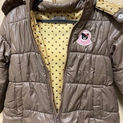⑲子供服100cm  ミキハウス　ダウンジャケット　キッズ女の子の画像