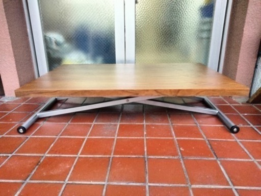 【値下げしました】ニトリ　食卓テーブル　ダイニングテーブル　昇降テーブル　DT NEW ｱｸﾃｨﾌﾞ ｳｫﾙﾅｯﾄ