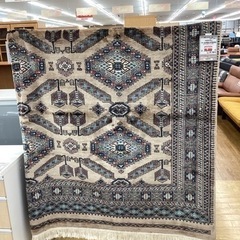 Y2106 パキスタン産 ウール 手織り 大判269×188㎝ 絨毯 KK-80【新入荷 リサイクル品】パキスタン ウール手織り大判 絨毯
