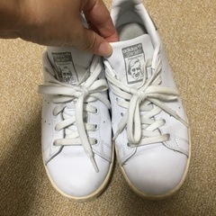 アディダスadidas STANSMITH 23cmスタンスミス　ホワイトグレー♪の画像