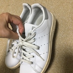アディダスadidas STANSMITH 23cmスタンスミス　ホワイトグレー♪の画像