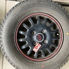 軽バン エブリ クリッパー スタッドレスタイヤwedsホイールセットの画像