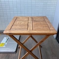 【アクタス】屋外テラス用　折りたたみテーブル　※引き取り限定