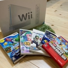 【美品】任天堂Wii本体+ソフト5本セット +αの画像
