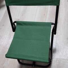 折りたたみレジャー椅子グリーン　ダイソー　No.10の画像