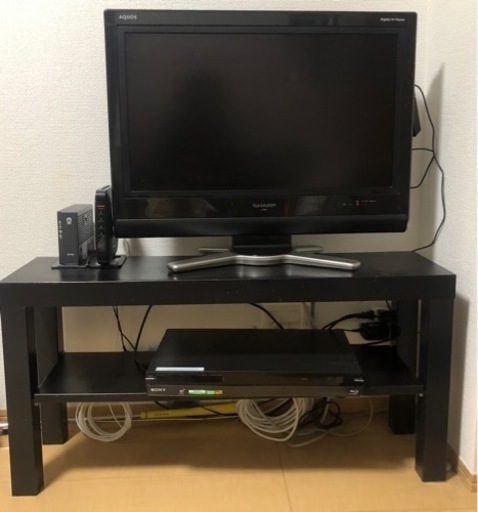 【配送可】SHARPテレビ32型(テレビ台付き)