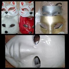 新品　未使用　ハロウィン　クリスマス　仮面　仮装　お面　パーティ...