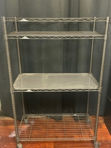 最終値下げ黒メタルラック美品