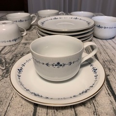 あげます　三郷陶器のティーカップ&ソーサーのセット