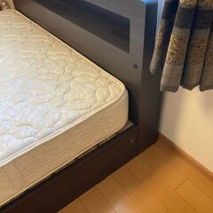 シモンズ ワイドダブルベッド マットレス＋ベッドフレームセット
