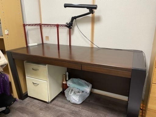 木製デスク　大塚家具　パソコン用デスク　作業用デスク　大型　テーブル
