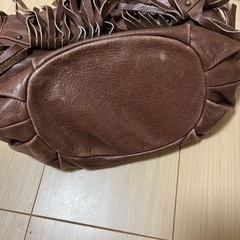フリンジバッグ　ステファン　茶色の画像
