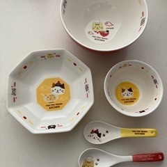 ふくふくにゃんこ中華食器セット