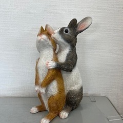 ガーデニングオブジェ　うさぎの置物