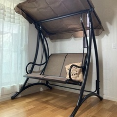 新品未使用スイングベンチ　屋根付き屋外用ブランコjtseの画像