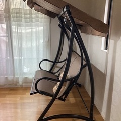 新品未使用スイングベンチ　屋根付き屋外用ブランコjtseの画像