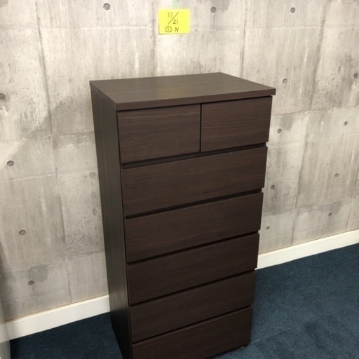 NITORI ニトリ チェスト 整理タンス 衣類収納 ブラウン 高さ約127cm 横約59cm 奥行約42cm