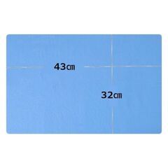 2色セット セームタオル 吸水 速乾 ドライタオル 洗車 ガラス 水回り 掃除　グリーン　ブルーの画像