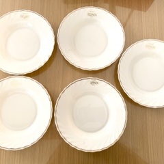 【未使用】アルコパル　arcpal 白いお皿　5枚の画像