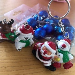 ★お取引決定★差し上げます♪Xmasオーナメント＆キーホルダーsetの画像