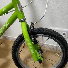 【取り引き中】ルイガノJ16 自転車　子供用　補助輪・ヘルメット付きの画像