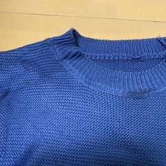 ⁑未使用⁑ セーター ニット ブルー 青の画像