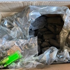 七輪、バーベキュー串、木炭セットの画像