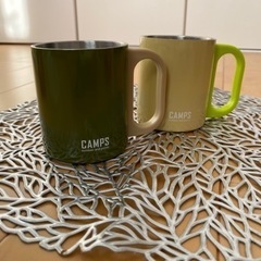 【新品】キャンプ用品　ステンレスマグandファン付きランタンの画像