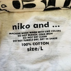 Tシャツ　ミッキー　Ｌサイズ　niko and...の画像