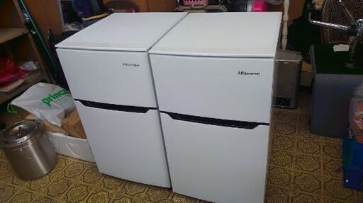 【♦モデルルーム展示品につき美品！】ハイセンス　２ドア冷凍冷蔵庫　【品番ＨＲ-Ｂ９５Ａ】９３リットルタイプ