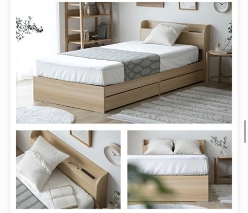 ベッドフレーム + マットレス シングルサイズ