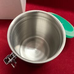 未使用保管品　ステンレス　キッチンキャニスター　ストッカー　保存容器の画像