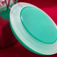 未使用保管品　ステンレス　キッチンキャニスター　ストッカー　保存容器の画像