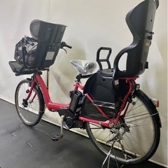 関東全域送料無料 保証付き 電動自転車 ブリヂストン アンジェリーノ 26インチ 8.7ah 3人乗り 桃色