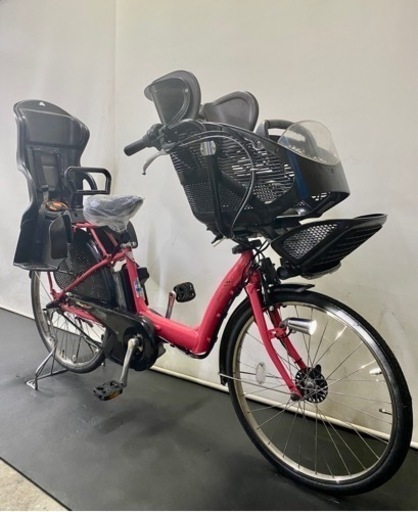 関東全域送料無料 保証付き 電動自転車 ブリヂストン アンジェリーノ 26インチ 8.7ah 3人乗り 桃色