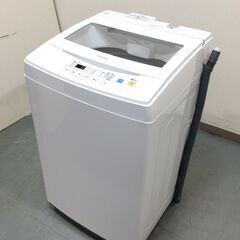 (12/24受渡済)JT5777【IRISOHYAMA/アイリスオーヤマ 7.0㎏洗濯機】激安品 2019年製 IAW-T702 家電 洗濯 簡易乾燥付