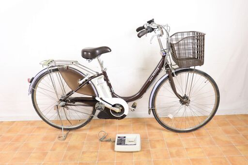 HMH96 BRIDGESTONE Assista ブリヂストン アシスタ 電動アシスト自転車 充電器付き 26インチ 3段変速