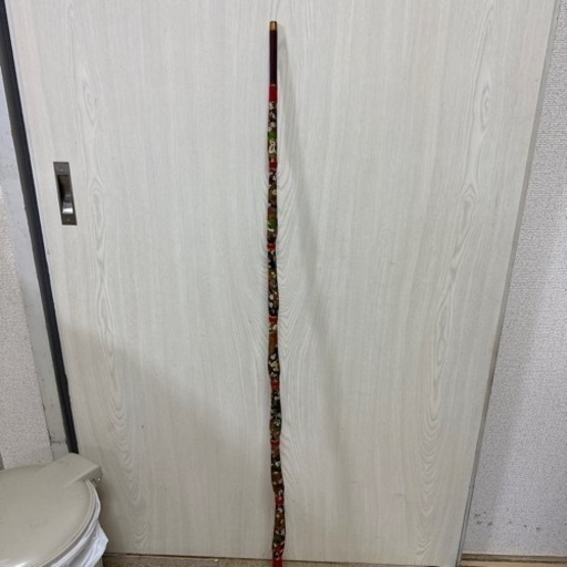 ラッキョウ竹の竿掛け