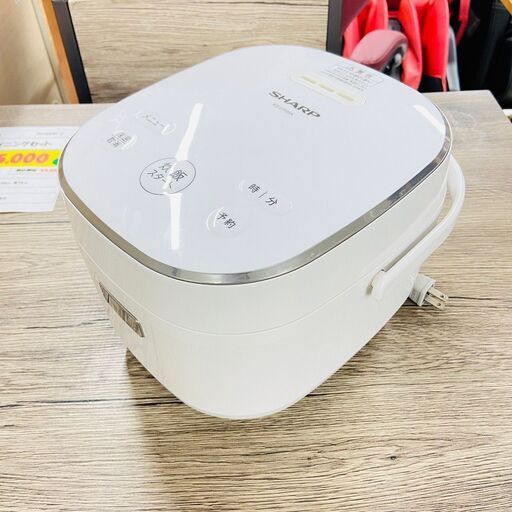 11/24シャープ/SHARP 炊飯器 KS-CF05A 2019年製 3合炊 マイコン