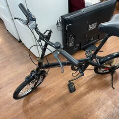 折りたたみ自転車　No.482　16インチ　ブラック　ギア6速　...