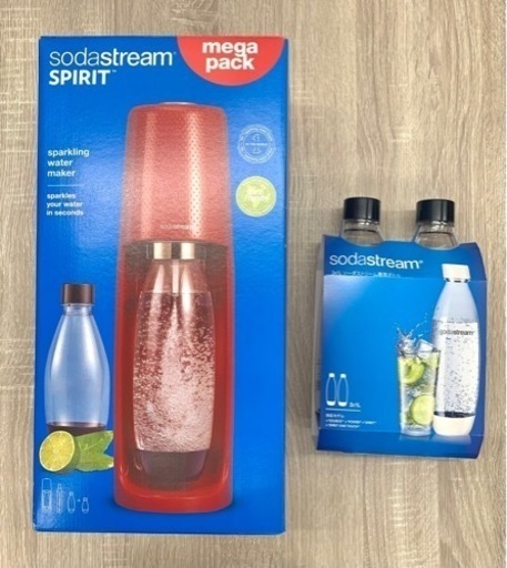 エラーにより停止中　【新品】ソーダストリーム Spirit (スピリット) スターターキット 限定ギフトパック