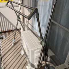 無料 エカンズ 伸縮式多機能ふとん干し ダブルバータイプ EX-...