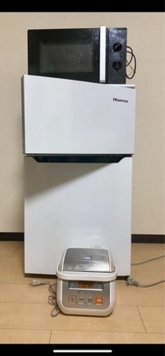 冷蔵庫・電子レンジ・炊飯器　3点セット