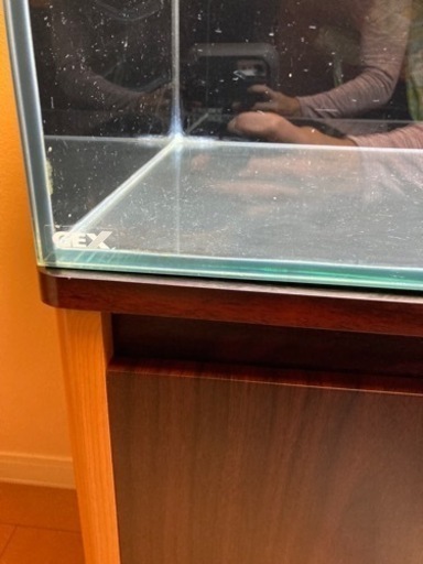 ①オールガラス水槽　水槽台　専用で出品