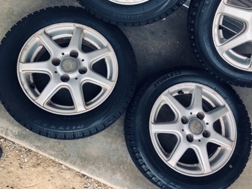 冬タイヤ 155/65R13 軽自動車用アルミ付きBS製スタッドレス 4本組