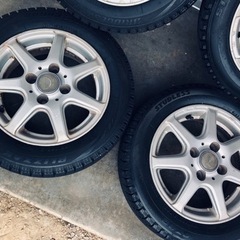 冬タイヤ 155/65R13 軽自動車用アルミ付きBS製スタッドレス 4本組の画像