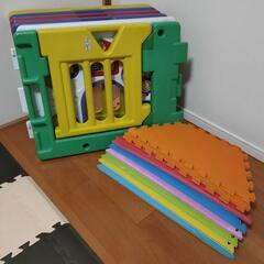 ベビーサークル&クッションシートセット