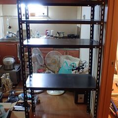 スチールラック（ブラック）　