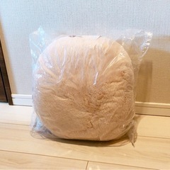 ｸﾘｰﾆﾝｸﾞ済み　ふわふわモコモコクッション　桜色　ピンク